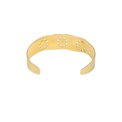 Bracelet bohème trois perles en acier inoxydable