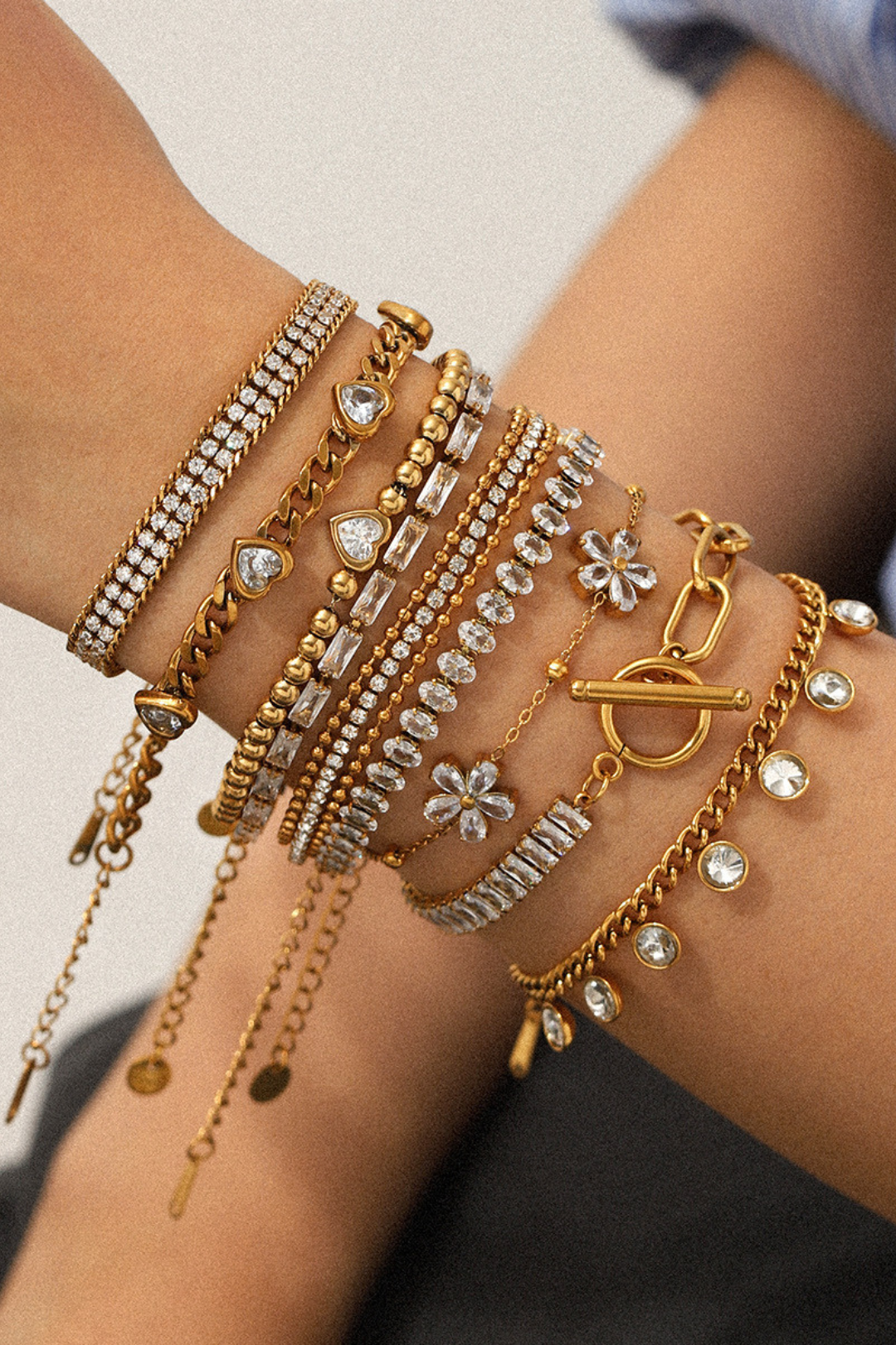 Bracelet chaîne dorée