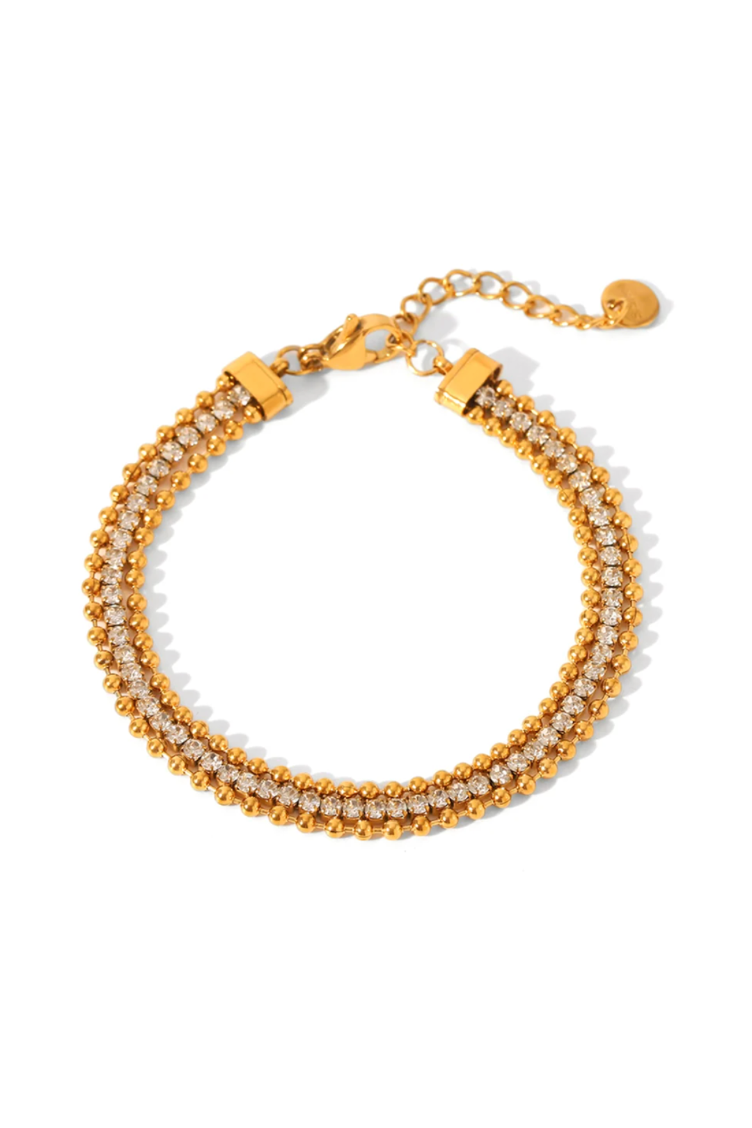 Bracelet doré en acier inoxydable