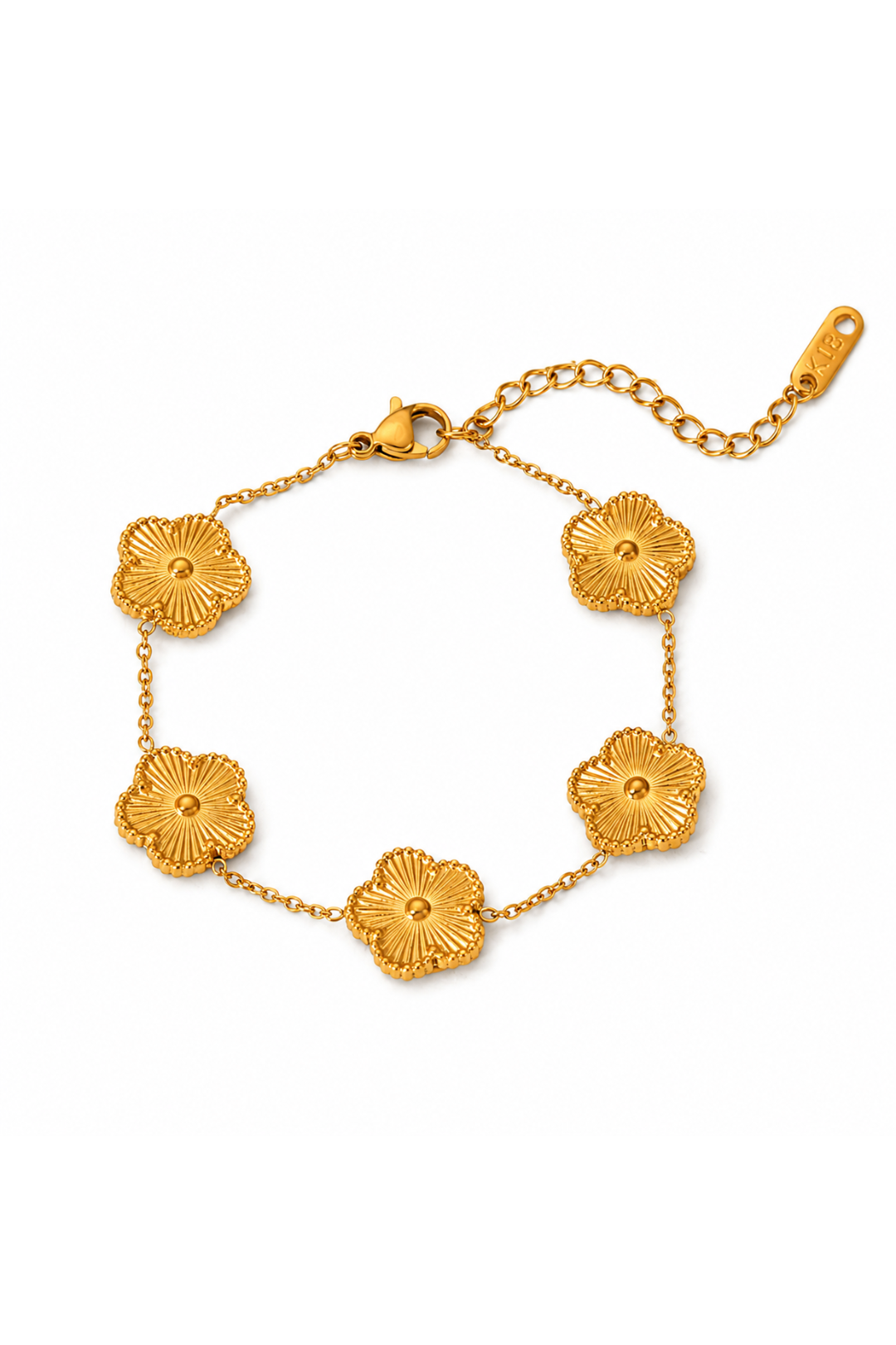 Bracelet en Acier Inoxydable Floral