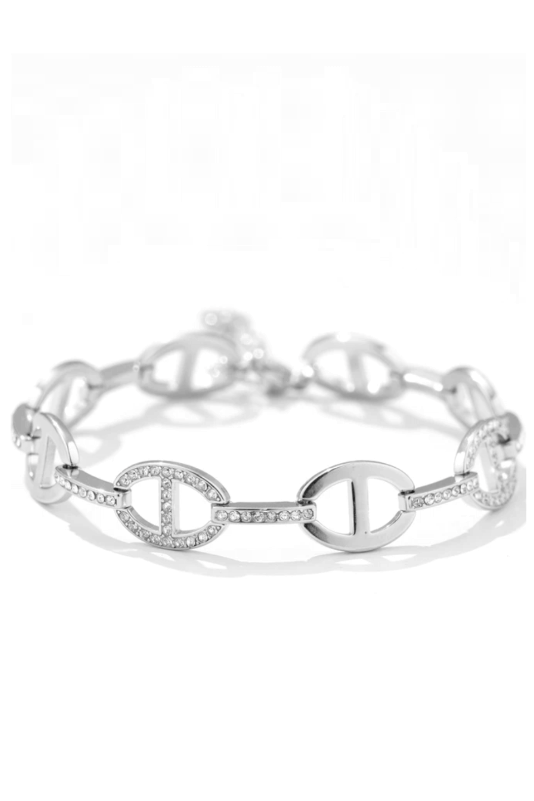 Bracelet en Acier Inoxydable Maillons Ovales