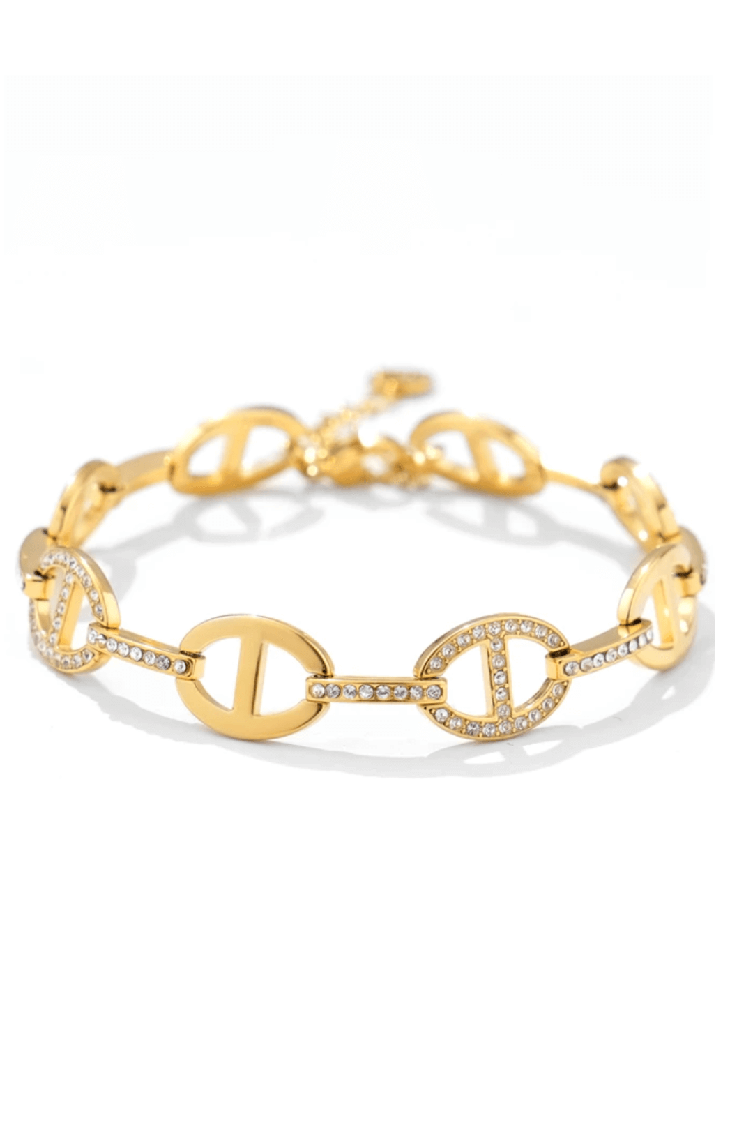 Bracelet en Acier Inoxydable Maillons Ovales