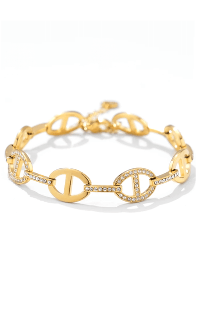 Bracelet en Acier Inoxydable Maillons Ovales