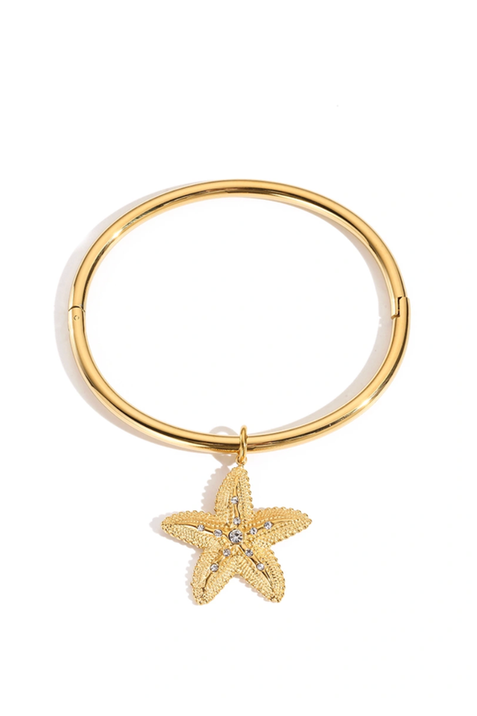 Jonc étoile de mer en acier inoxydable