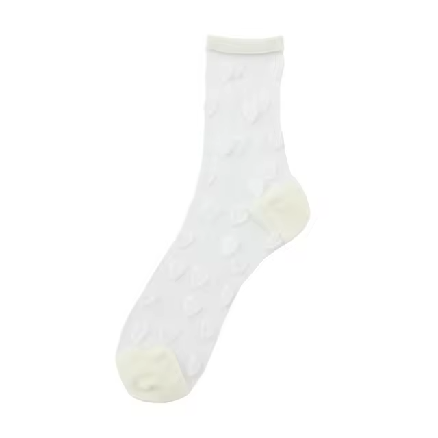 Chaussettes cœur à pois