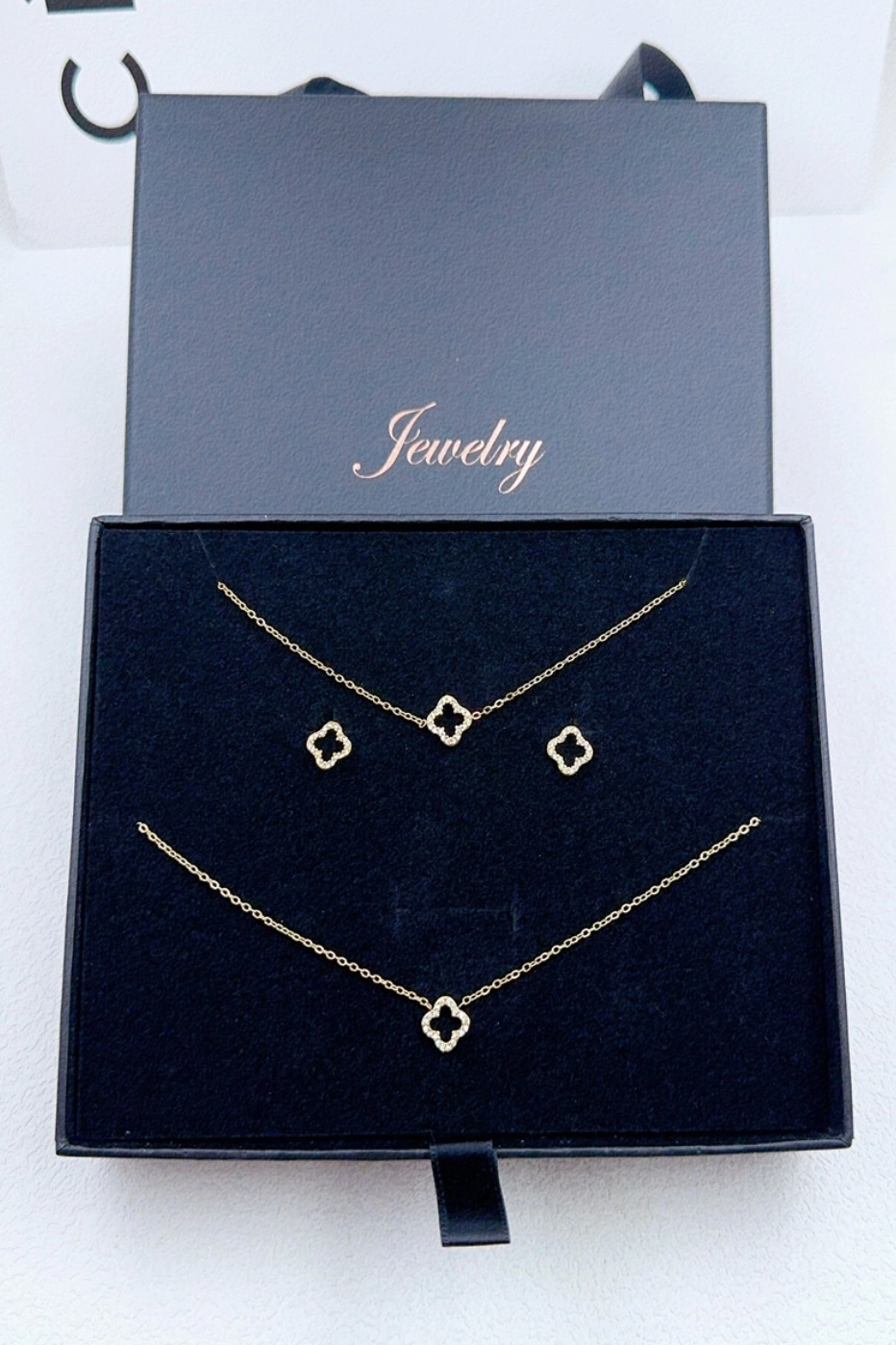 Coffret Bijoux Femme Acier Inoxydable Doré ou Argenté