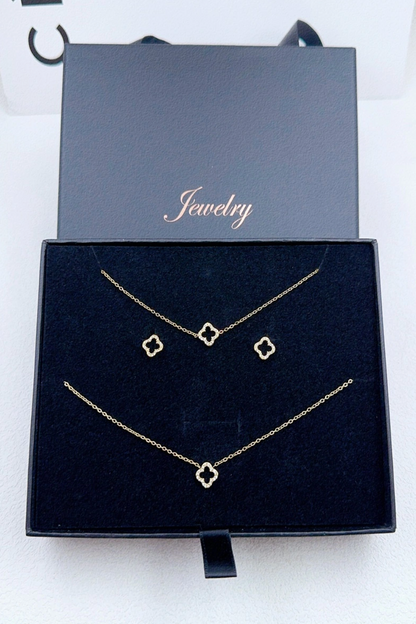 Coffret Bijoux Femme Acier Inoxydable Doré ou Argenté