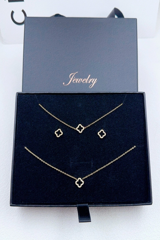 Coffret Bijoux Femme Acier Inoxydable Doré ou Argenté