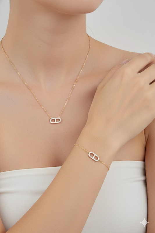 Coffret bijou femme en acier inoxydable doré ou argenté