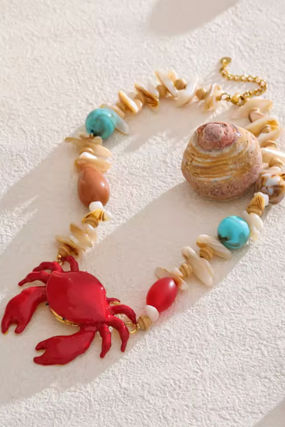 Collier Crabe Rouge