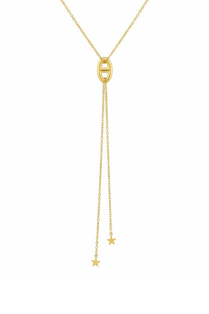 Collier Femme en Acier Inoxydable – Modèle Y Raffiné (45 cm)