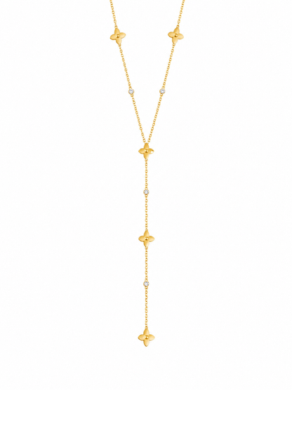 Collier Trèfle Doré en Acier Inoxydable