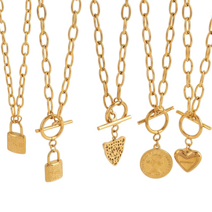 collier acier inoxydable femme