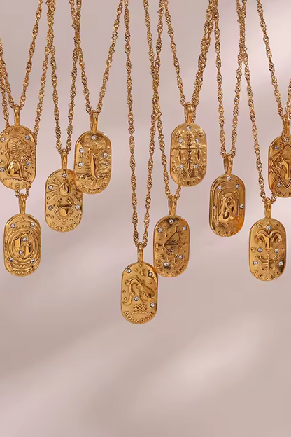 Collier Signe Cancer en Acier Inoxydable