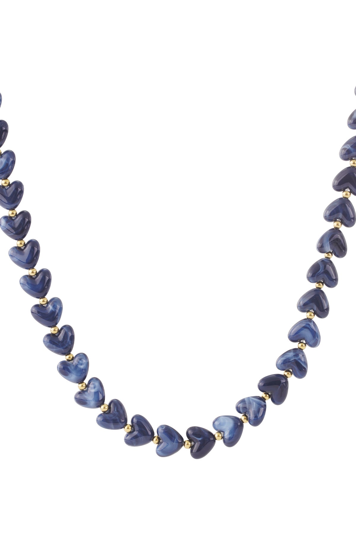collier cœurs acier inoxydable résistant à l’eau