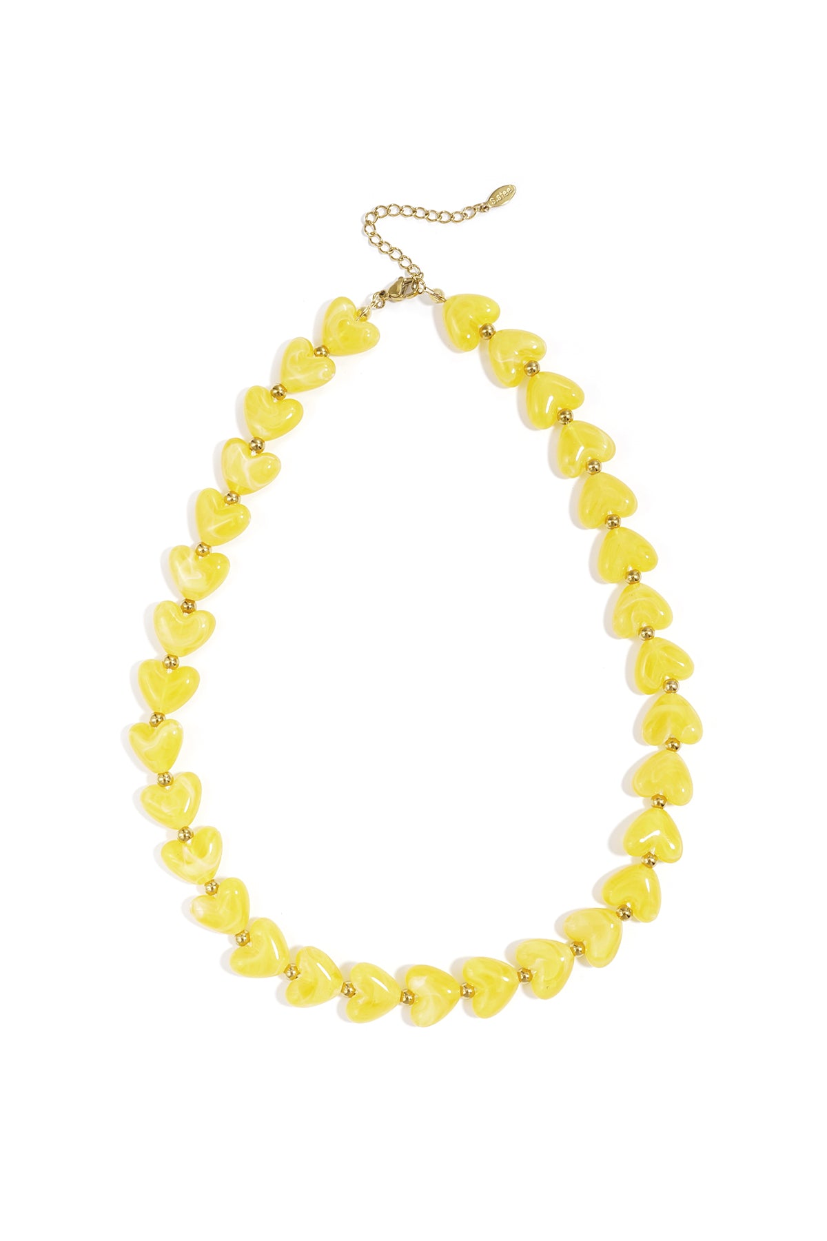 collier cœurs acrylique lumineux