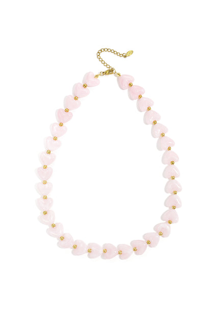 collier cœurs acrylique quotidien