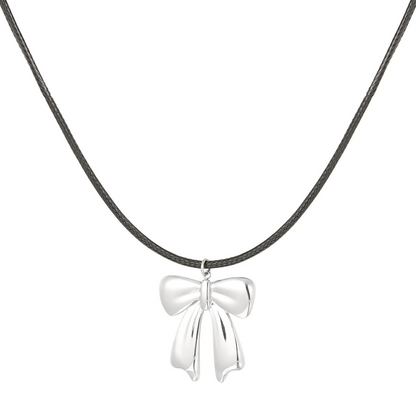 Collier en corde et nœud en acier inoxydable