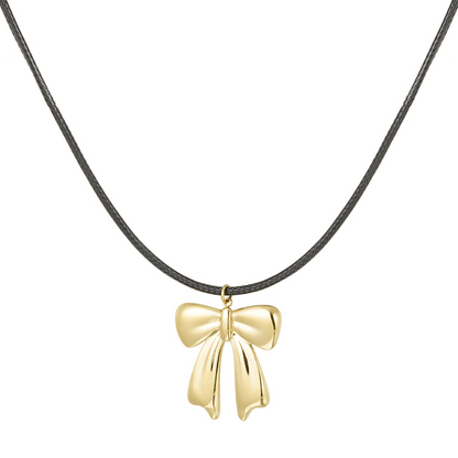 Collier en corde et nœud en acier inoxydable