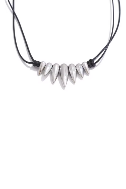 Collier goutte doré en acier inoxydable