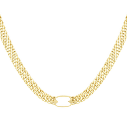 Collier maillons plats