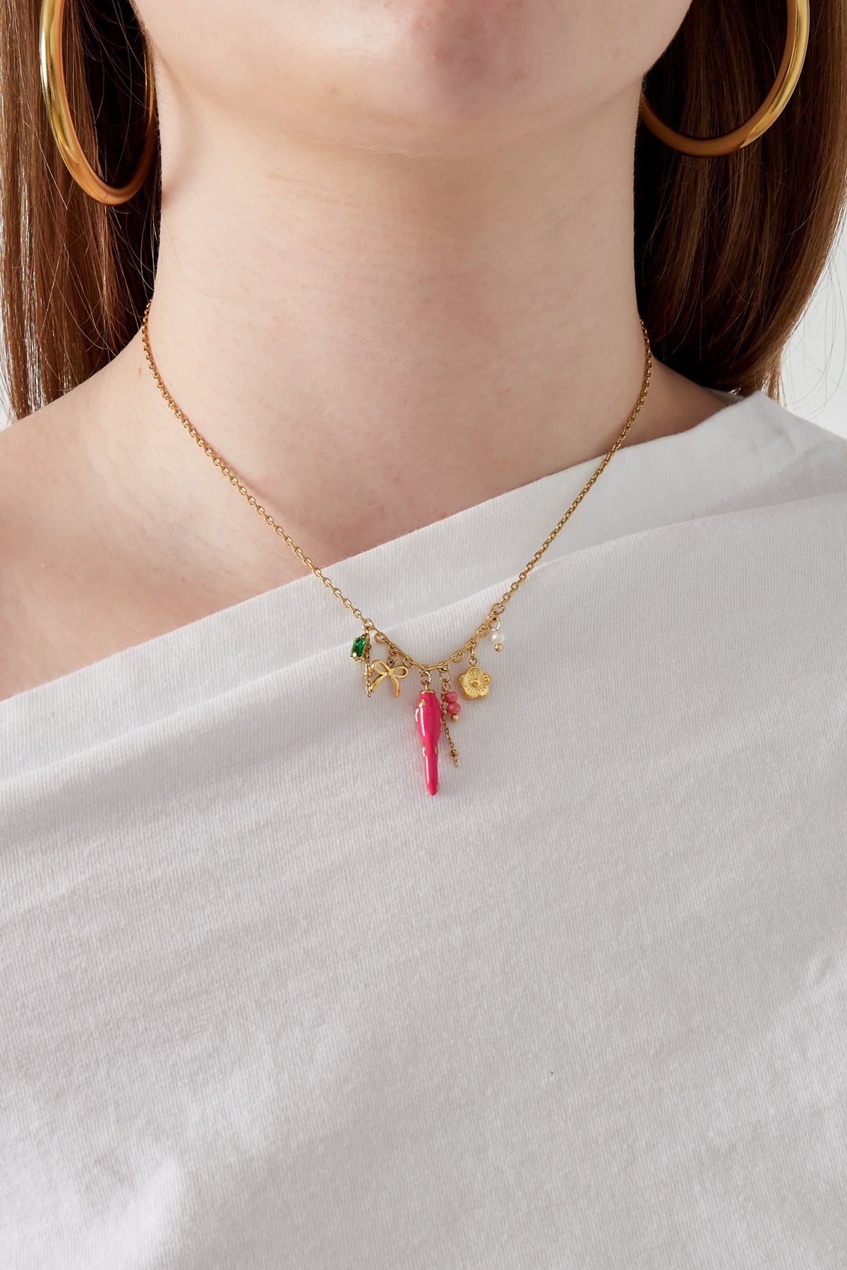 Collier piment en acier inoxydable