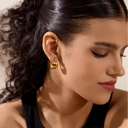 Boucles d'oreille en acier inoxydable