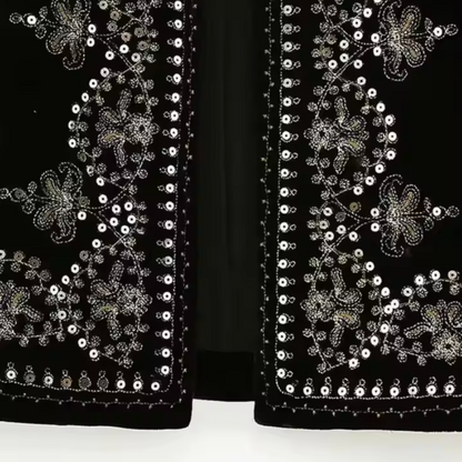 Gilet Sans Manche Brodé Femme