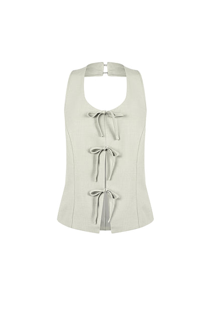 Haut Sans Manches à Nœuds