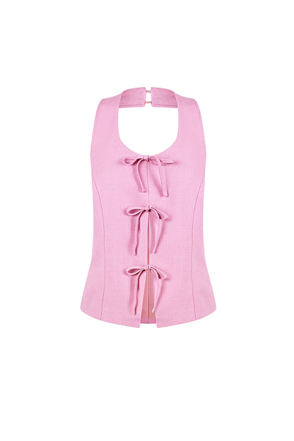 Haut Sans Manches à Nœuds