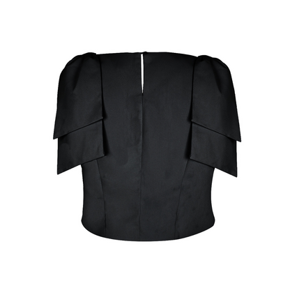 Haut à manches courtes avec nœuds décoratifs