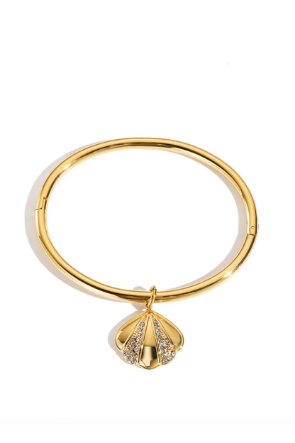 Jonc coquillage acier inoxydable hypoallergénique