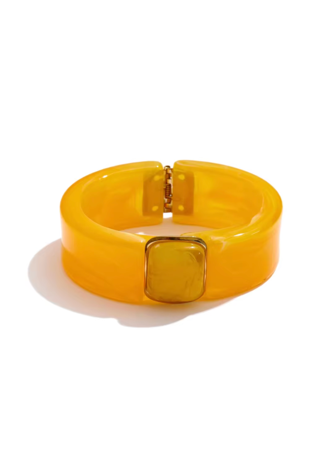 Manchette Acrylique jaune