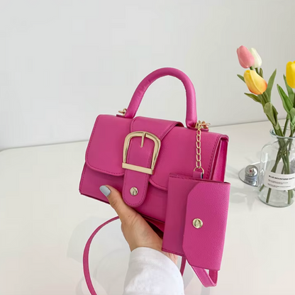 Petit sac à bandoulière femme rose