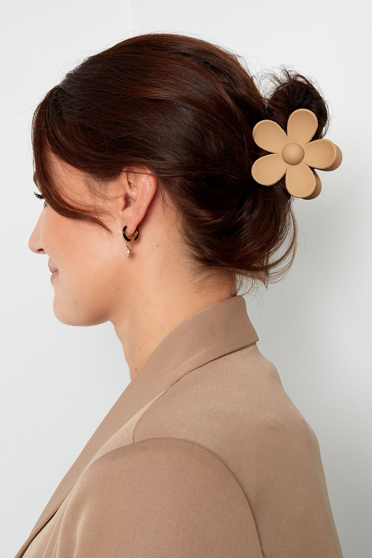 Pince Marguerite marron