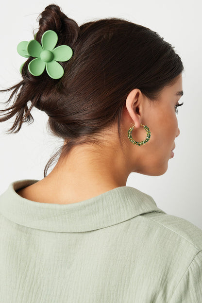 Pince Marguerite vert clair