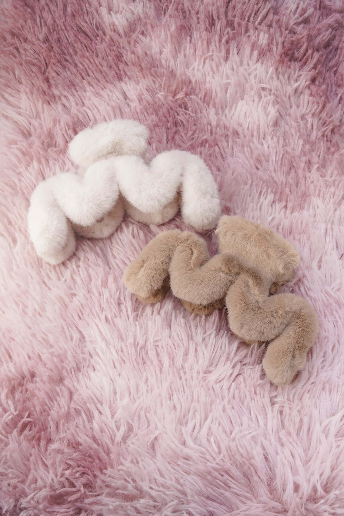 Pince à Cheveux Duveteuse Zigzag