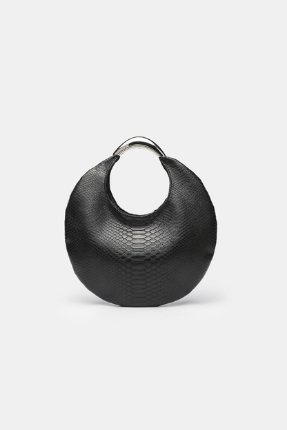 Sac à main rond noir