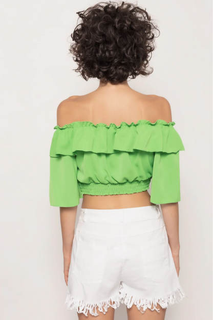 Short d'été en jean taille haute pour femme