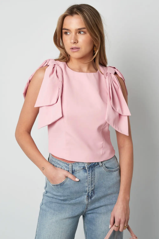 Top Nœuds Élégance Rose