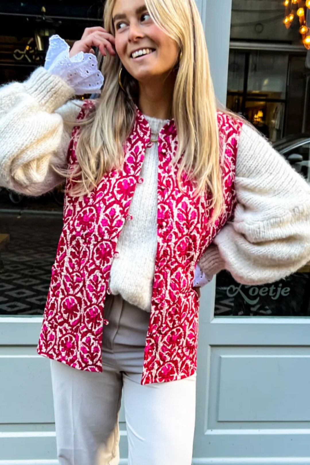 Veste Matelassée Sans Manches Double Face