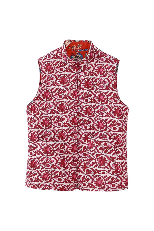 Veste Matelassée Sans Manches Double Face