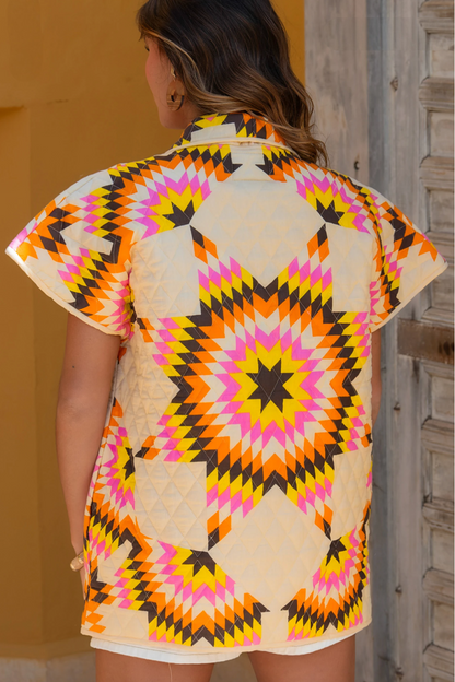 Veste sans manches avec ceinture