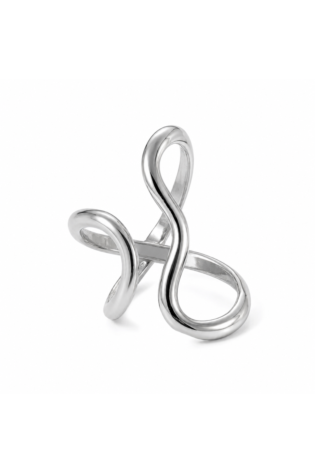 bague argenté acier inoxydable