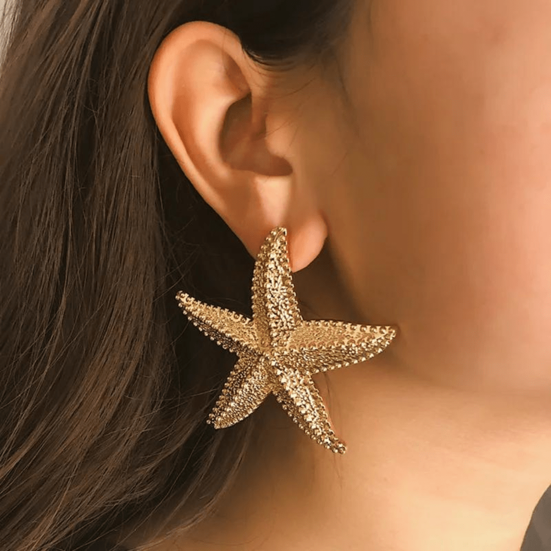 Boucles d'oreilles étoile de mer - Moon Accessoires