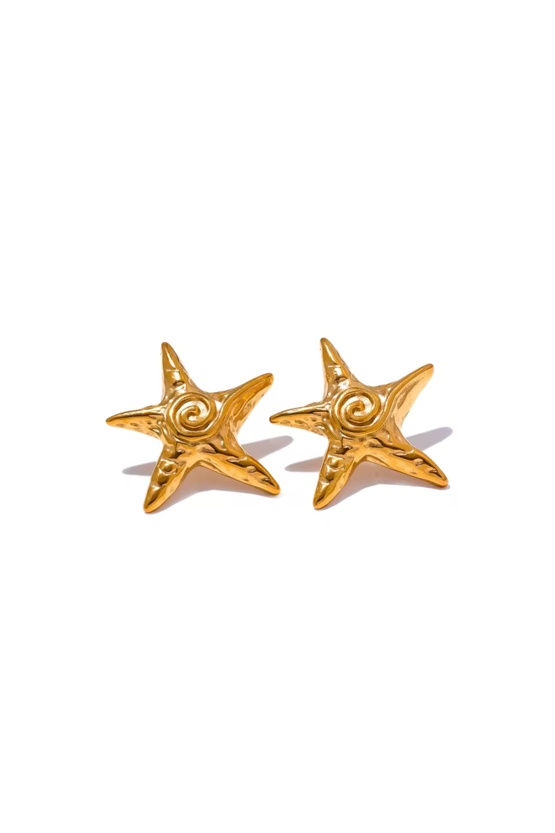 Boucles d'oreilles étoile de mer Oceana en acier inoxydable