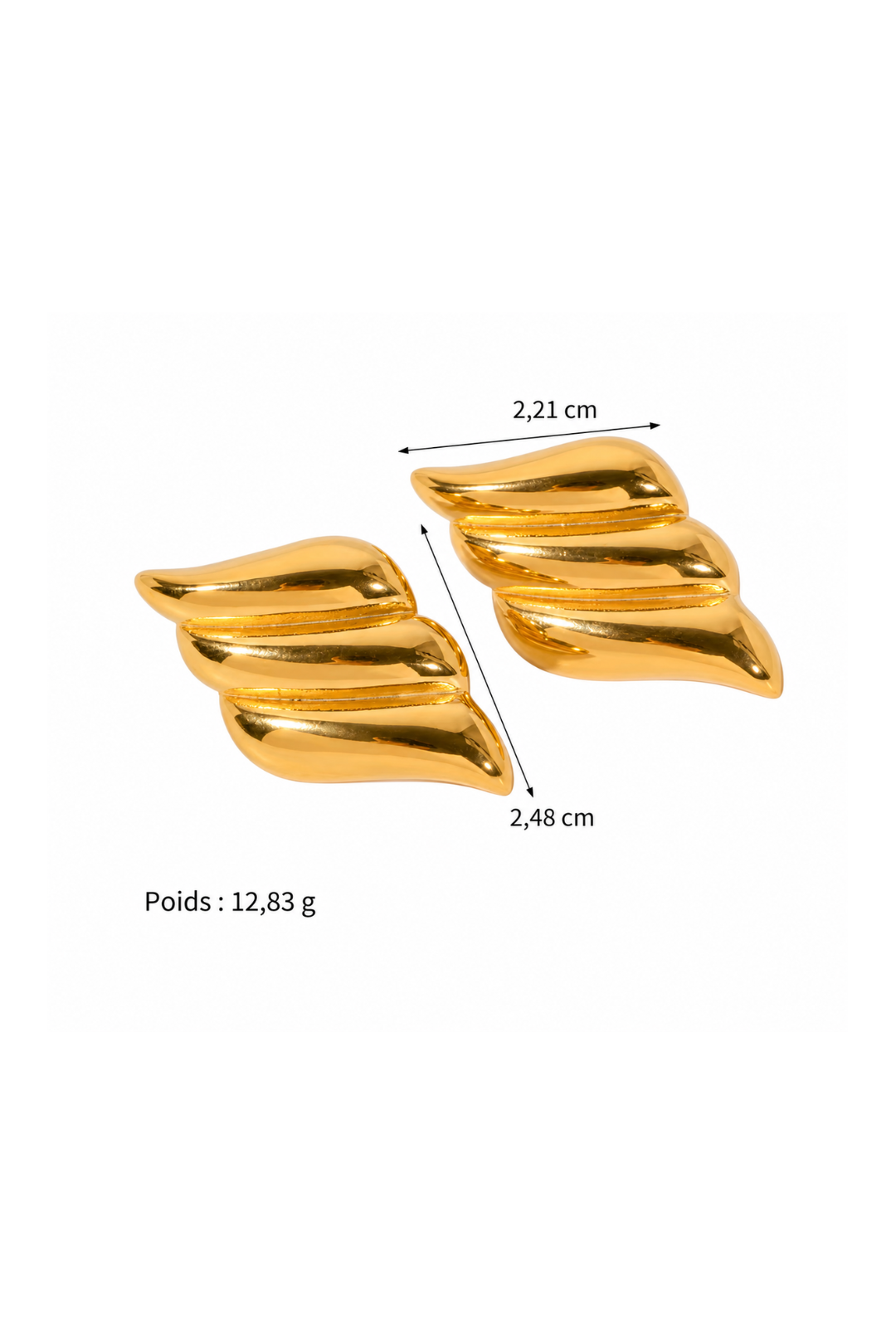 boucles d'oreilles losanges