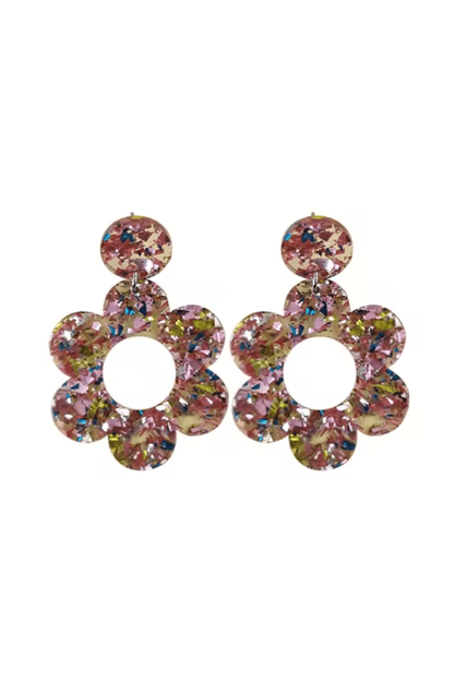 boucles d'oreilles resine