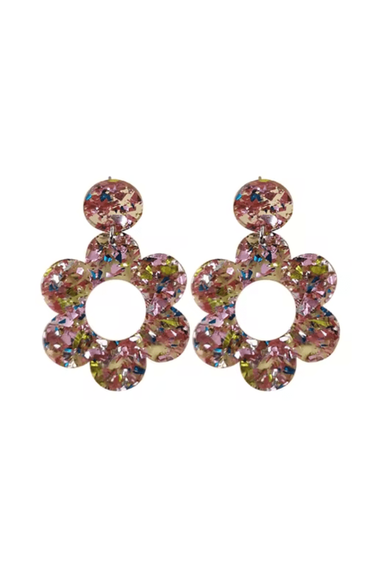 boucles d'oreilles resine