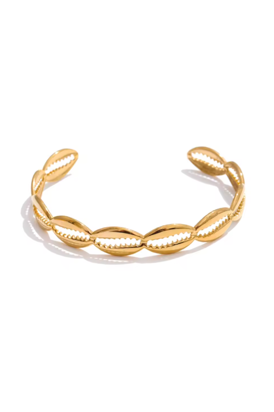 bracelet manchette doré acier inoxydable étanche